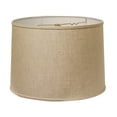 thumbnail image 2 of HomeRoots 470187 16 in. Throwback Drum Linen Lampshade White, 2 of 9