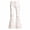 White, variant on School Uniform Pants for Girls Elastic Waistband Pocket Stylish Print Breathable Flared Trousers Back To School Girls Pants Size 5-6 Years