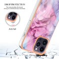thumbnail image 5 of Designed for iPhone 11 Pro Max Marble Case, Ultra Thin Girls Women Plating Marble Designed Flexible Soft TPU IMD Marble Protective Case Cover for iPhone 11 Pro Max - Pink, 5 of 6