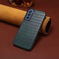 thumbnail image 4 of For Samsung Galaxy S21 FE 5G Cases Crocodile Textured Leather Covered Hybrid Phone Case - Green, 4 of 4
