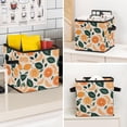 thumbnail image 7 of RATGDN Collapsible Fabric Cube Storage Bin with Double Handles for Living Room Bedroom Office Black - Orange Juice Fruit, 7 of 7