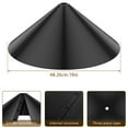 thumbnail image 2 of 18 inch Wrap Around Squirrel Baffle Proof Baffles Durable Plastic Bird Feeder Guard with Hook black hook style, 2 of 9
