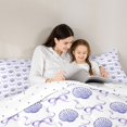 thumbnail image 5 of Manfei Kawaii Ocean Shell 7-Piece Twin Bedding,Modern Chic Bowtie Bedding Comforter Set,Reversible, 5 of 7