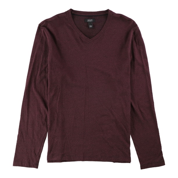 Camiseta básica de jacquard Alfani Hombre Rojo Mediano