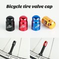 thumbnail image 2 of Pebbuoy 2Pcs Bike Tire Valve Stem Caps Dust-proof & Leak-proof Tire Air Valve Aluminum Alloy Cover Universal for Mountain Bikes Road Bike Motorcycles Bicycles, 2 of 7