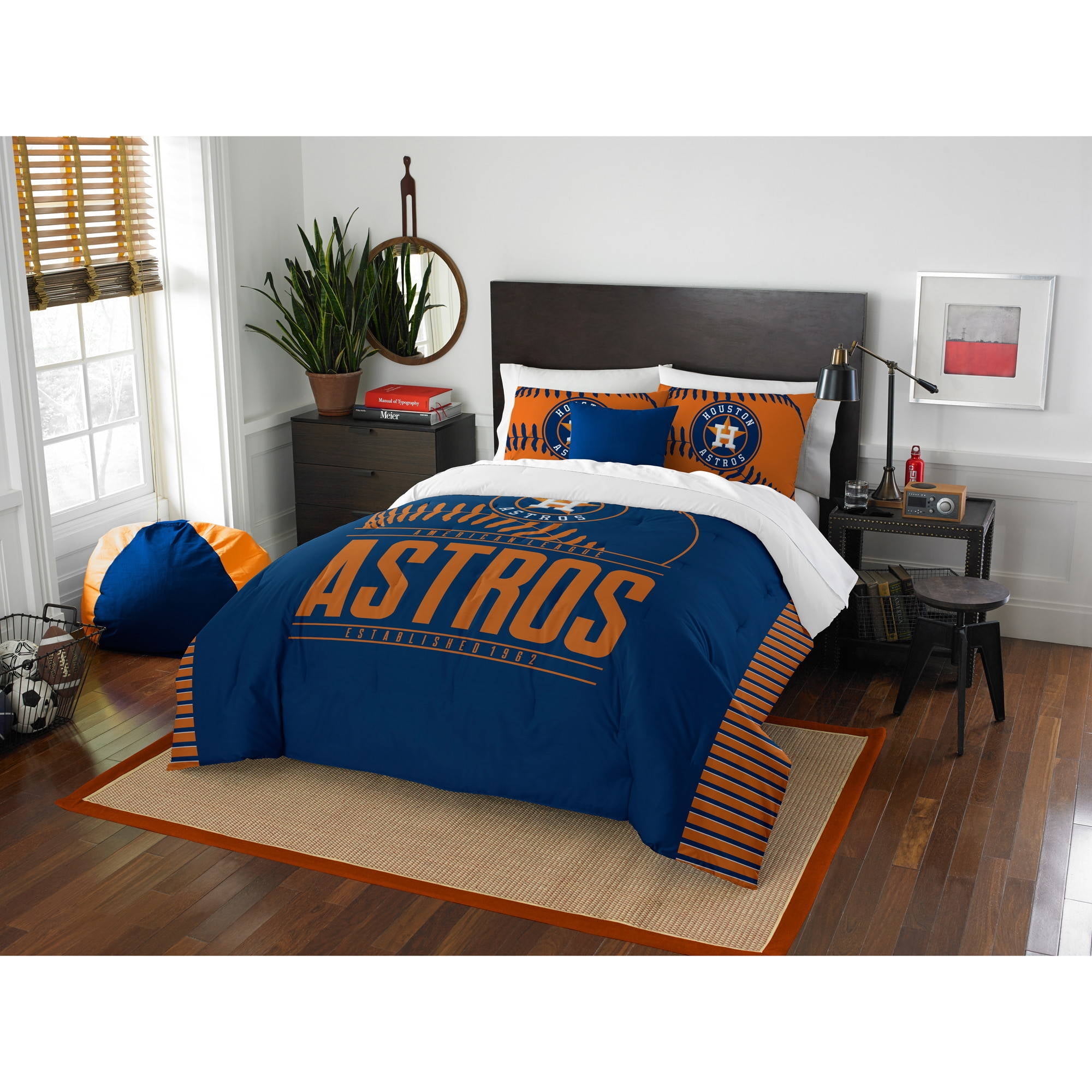 Mlb Houston Astros Grand Slam Bedding Comforter Set Com