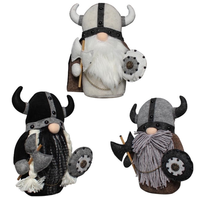 Gnomo Sin Rostro Muñeco De Peluche Enano Vikingo Gladiador Estatuilla Gnomo Sin Rostro Muñeco De Peluche Caballero Enano Vikingo Gladiador Estatuilla Adornos De Mesa Decoración ANGGREK No