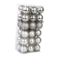 thumbnail image 4 of 36 piezas de pequeños colgantes navideños, bolas de Navidad, adornos colgantes para de Navidad, para fiestas, interiores, exteriores, plata, 4 of 8