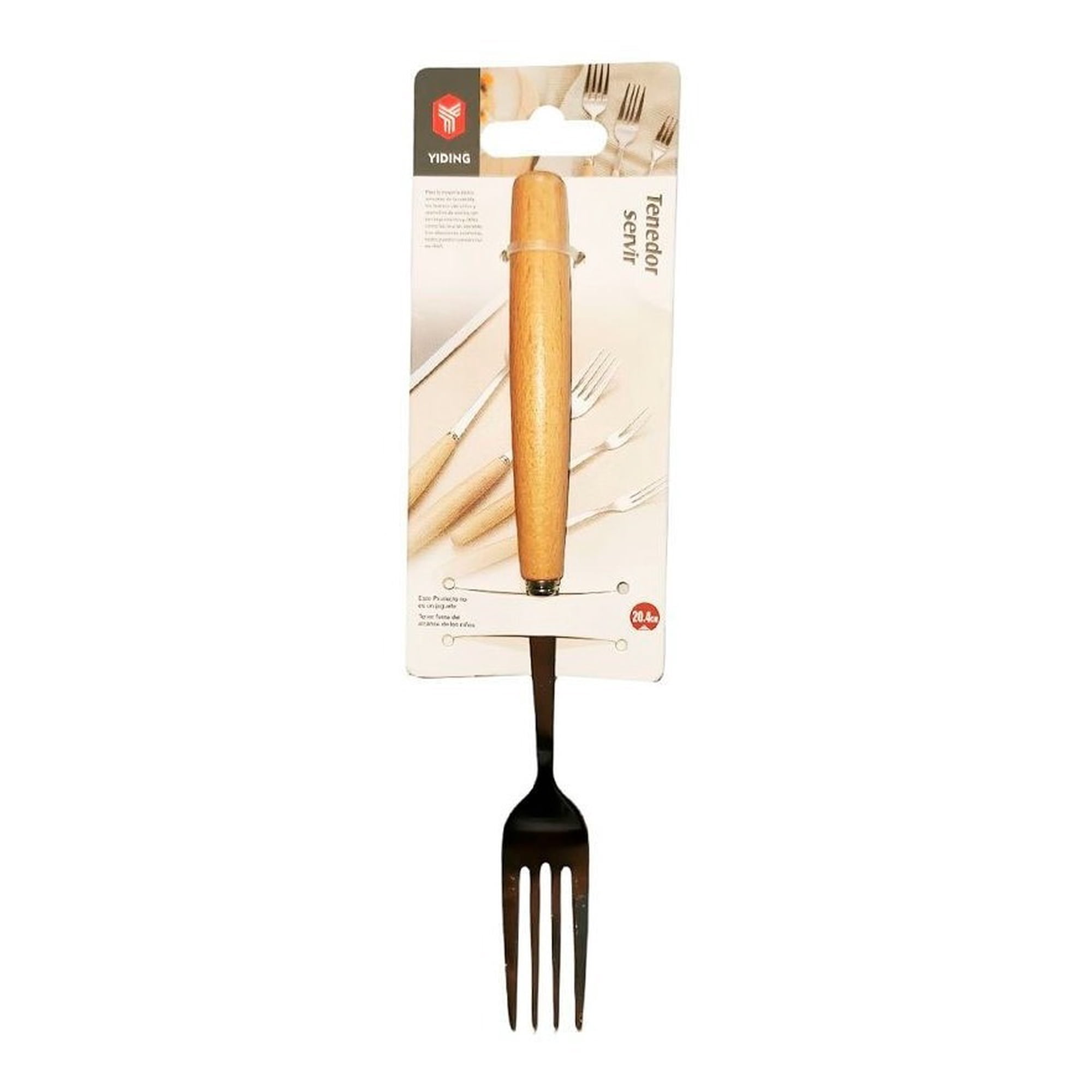 Forchettone In Legno IBILLI 22cm - Utensile Da Cucina In Legno Di Faggio Con Rivestimento Olio - Foto 7