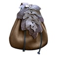 thumbnail image 2 of fenteer Waist Bag Casual Multifunction Men Vintage Design Gothic Festival Belt Pouch Brown, 2 of 8