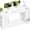 White, variant on 55 Inches Computer Desk with 8 Fabric Drawers, Modern Office Desk with Large Storage for Home Office, Study, White