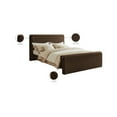 thumbnail image 2 of Meridian Furniture Sloan Brown Velvet Queen Bed, 2 of 7