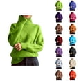 thumbnail image 1 of Pulls à Col Roulé pour Femmes 2026 Automne Hiver Tendance Manches Longues Tricot Uni, 1 of 4