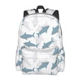 thumbnail image 2 of Disketp Cute Shark Mochila Escolar de Gran Capacidad y Peso Ligero, Mochila de Viaje Ideal para Escuela, Trabajo y Uso Diario, Cómoda y con Estilo, 2 of 8