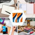 thumbnail image 6 of FORMRS 1-Subject Spiral Notebook 8" x 5" College Ruled 60 Refillable Sheet A5 Hard Cover, Orange Abstract Wavy, 6 of 7