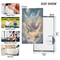 thumbnail image 6 of Yayeee 2 Pack Hand Towels for Bathroom 100% Cotton 16" x 28" Soft Absorbent Kitchen Towel, Floating Whale, 6 of 7