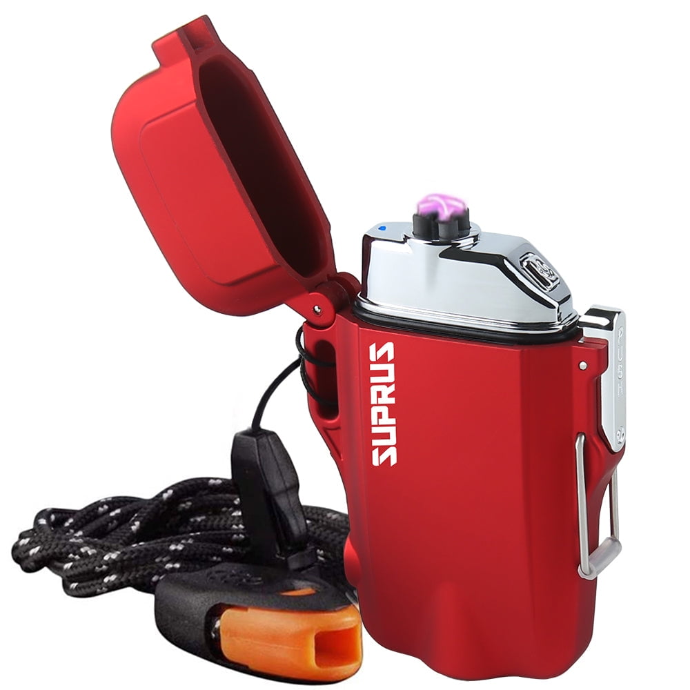 SUPRUS Waterproof Lighter 3 Modes of Flashlight Windproof Lighter Dual