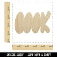 thumbnail image 2 of Cook Fun Text Wood Shape Unfinished Piece Cutout Craft DIY Projects - 4.70 Inch Size - 1/4 Inch Thick, 2 of 7