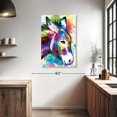 thumbnail image 3 of Elephant Stock Abstract Donkey Wall Art - Vertical Canvas Wall Art - Living Room Wall Decor - Animal Canvas - Beige And Brown Decor - 26" x 39", 3 of 8