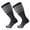 2 Pairs Gray, variant on Gustave Plus Size Compression Socks for Women Men 2 Pairs Wide Calf Knee High Support Stockings Circulation Socks for Nurses, Pregnancy, Athletic, Running, Travel