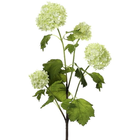 Club Pack of 12 Artificial Green Snowball Flower Sprays