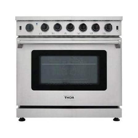 Thor Kitchen LRG3601U 36 in. 6 cu. ft. Freestanding Professional Gas Range