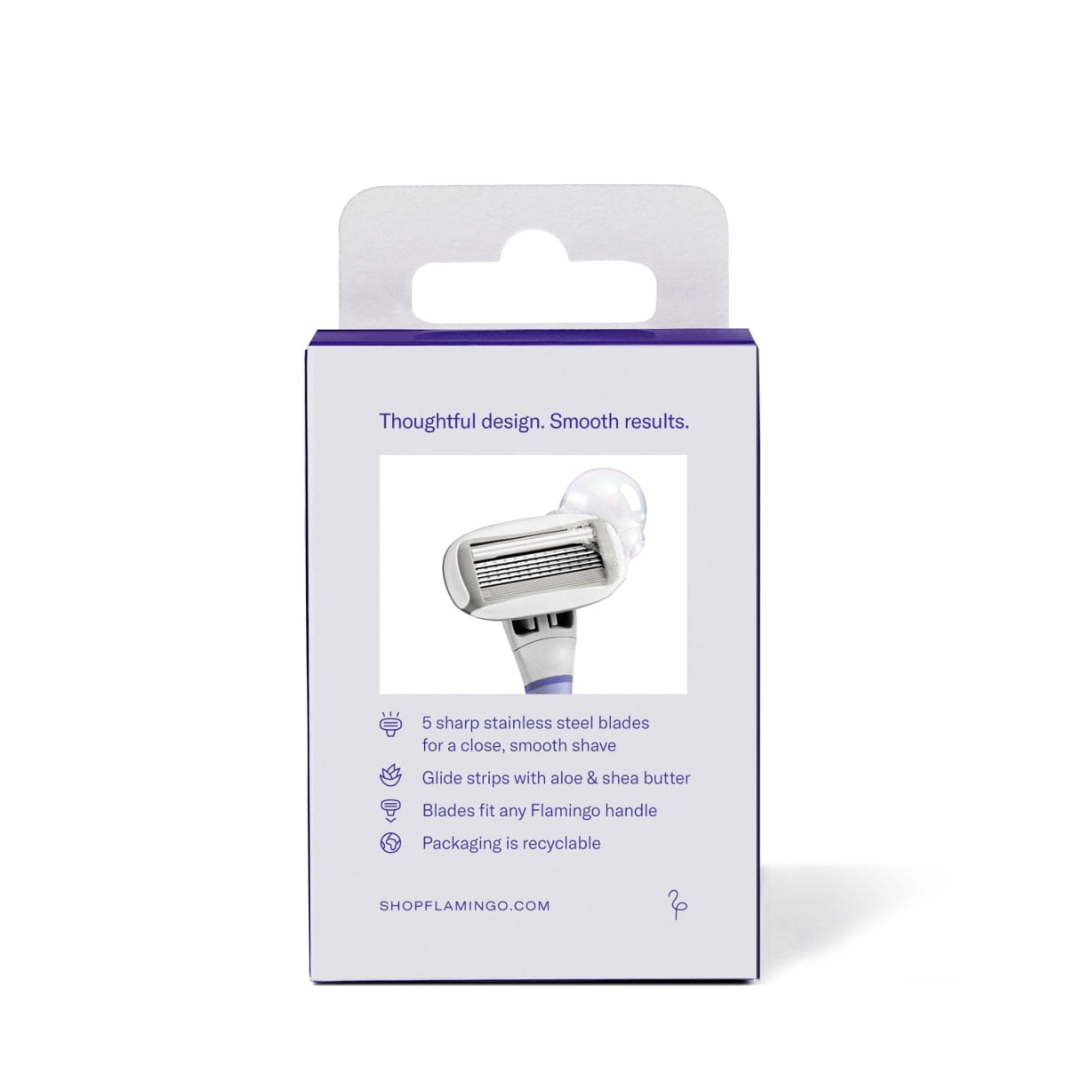 (6 pack) Flamingo 5-Blade Women's Razor Blade Refills, 4 Count