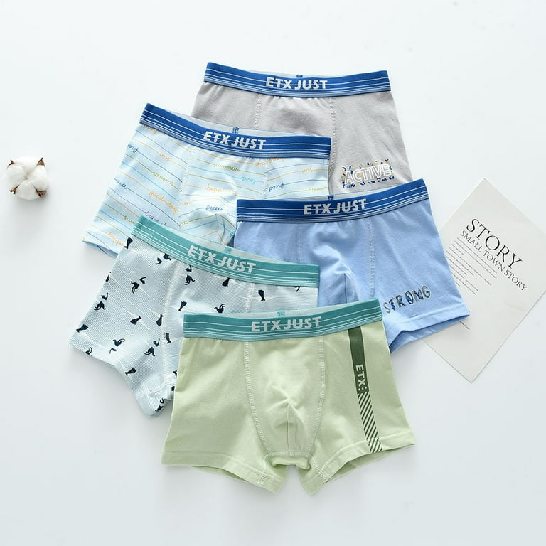 yunn⭐︎kids LIFE HAOYUNL Kids Boys Underwear Boxer Briefs Cotton Comfort Breathable