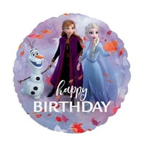 Anagram 17" Frozen 2 Happy Birthday Balloon