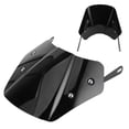 thumbnail image 3 of Universal Motorcycle Wind Deflector With Mounting Bracket, Reduce Wind Speed & Improve Riding Experience, Fits , , Kawasaki,, 3 of 8
