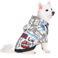 thumbnail image 2 of Honeii London Landmark2 Print Small Dog Hoodies Pet Hooded Sweatshirts Fall Winter Puppy Cat Sweaters Warm Clothes for Small Dogs Outfits Costume-XX-Large, 2 of 7