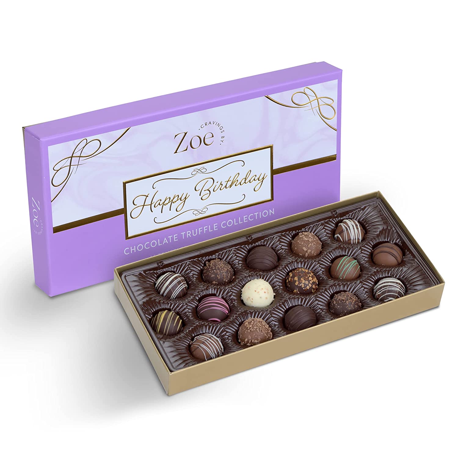 CRAVINGS BY ZOE Happy Birthday Chocolate Truffles Assorted Chocolate