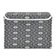 thumbnail image 2 of BZSMCE Storage Bin Cube Organizer Basket with Flip-Top Lid Monochrome Floral Tiles Printed, 2 of 7