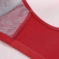 thumbnail image 5 of Tao Tao Daisy Bras for Older Women Comfy Convenient Front Closure Bras Full Support No Underwire Bras With Thin Cup Red 2XL, 5 of 9