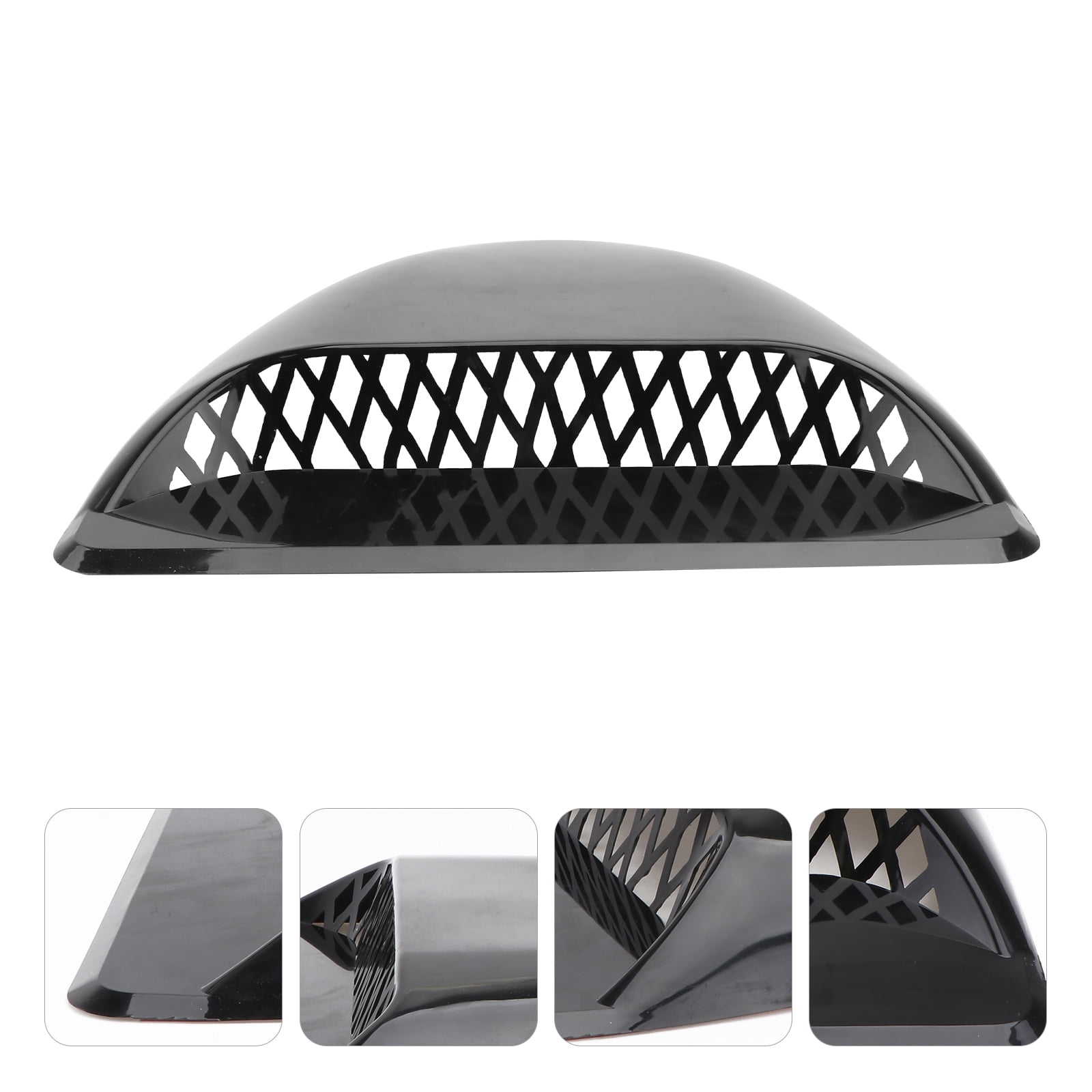 WORGEOUS Automobile Air Decoration Vents Hood Scoops for Cars Black