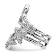 thumbnail image 3 of 925 Sterling Silver Silver Moon Cubic Zirconia Cz, 3 of 8