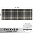thumbnail image 5 of Brown and Blue Checkered Pattern Anti Fatigue Kitchen Rugs Set Of 2, Non Slip Washable Decorative Floor Mats for Sink Laundry and Home Use, 17"x47", 5 of 5