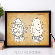 Mr. Potato Head - Talking Toy Potato - 11x14 Unframed Patent Print - Great Gift for Boys or Girls Room Decor