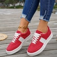 thumbnail image 4 of Women's Fashion Sneakers Comfortable Walking Shoes Casual Lace-Up Non Slip Sneakers, 36, 4 of 6