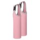 thumbnail image 1 of 2 piezas de funda de transporte de botella de agua de neopreno, bolsa de transporte de botella de vidrio aislada de 15.5-20oz, funda de botella de bebida colapsable con asa, rosa, 1 of 7