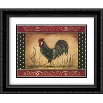 Rise-N-Shine 2x Matted 24x20 Black Ornate Framed Art Print by Kimberly Poloson
