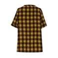thumbnail image 6 of Roncen Women's Plaid Shirt Button Down Plaid Flannel Shirt Red and Black Shirt, 6 of 7