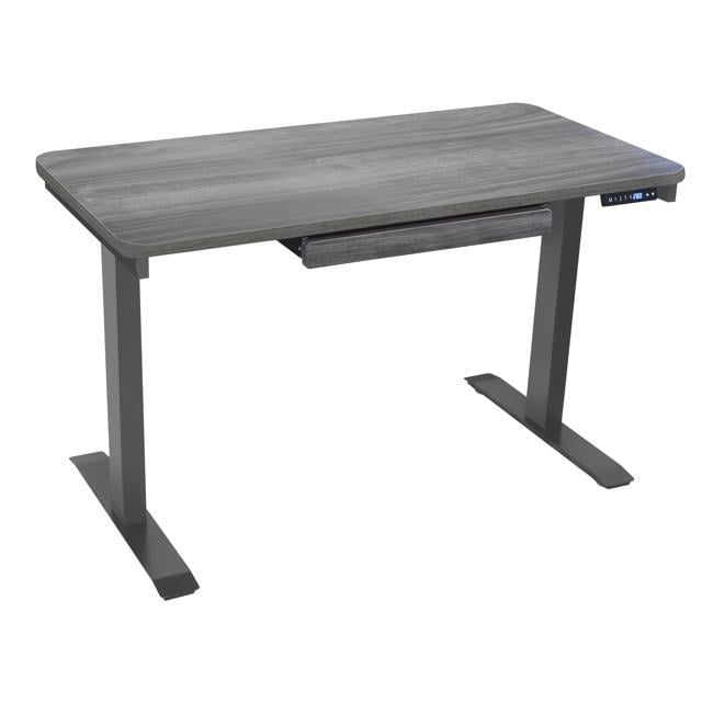 Motionwise Castle Gray Electric Height Adjustable Standing Desk, 24”x48