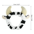 thumbnail image 4 of Unique Bargains 1 Pc Cute Cartoon Cow Headbands for Girls for Women 8.27"x7.09" Black White, 4 of 6