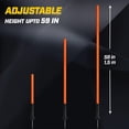 thumbnail image 4 of Juego de bastones de entrenamiento de agilidad AKABIKE de 1 a 1,5 m con bolsa de transporte, 4 of 7