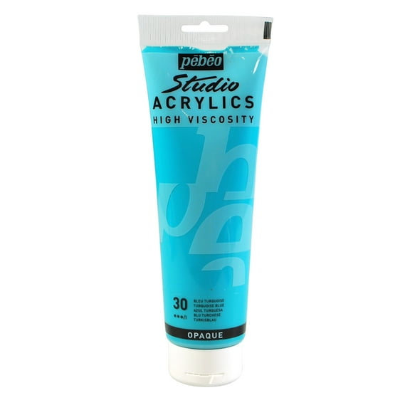 Pebeo Studio Acrylic, 250ml, Turquoise Blue