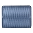 thumbnail image 2 of Silicone Kitchen Table Mat with Drainage Design - Heat Resistant Tableware Pad - Waterproof Dishwashing Draining Mat for Hot Pots - Non-Slip Countertop Protector with Hanging Hole, 2 of 4