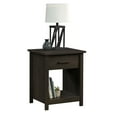 Mainstays Hillside Nightstand with Drawer, Espresso Finish