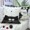 thumbnail image 5 of Pack de 4 Fundas de Cojín, Fundas de Cojín Línea Algodón Estampado Gatos para Sofá 45x45 cm oso de fresa Electrónica, 5 of 5
