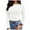 White, variant on aDJFDGT Boho Tops for Women 2024 3/4 Sleeve Womens Long Sleeve Stretch Crewneck Ribbed T Shirt Fitted Casual Basic Tops S